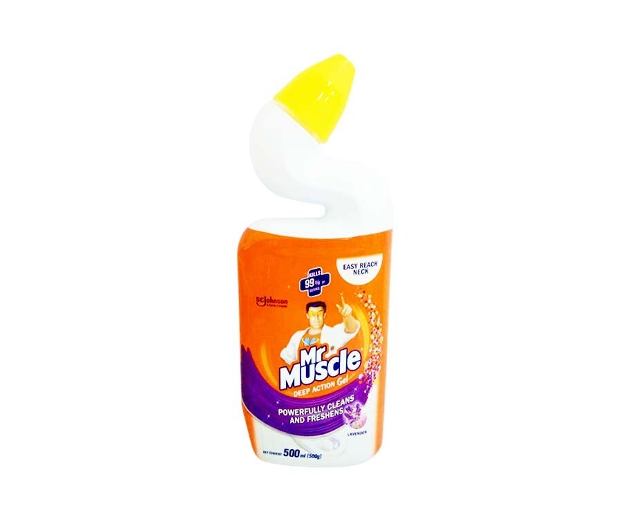 Mr. Muscle Deep Action Gel Toilet Bowl Cleaner Lavender 500mL