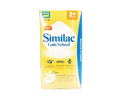 Abbott Similac Gain School Smooth Vanilla Flavored Added For 3+ Years Old 110mL