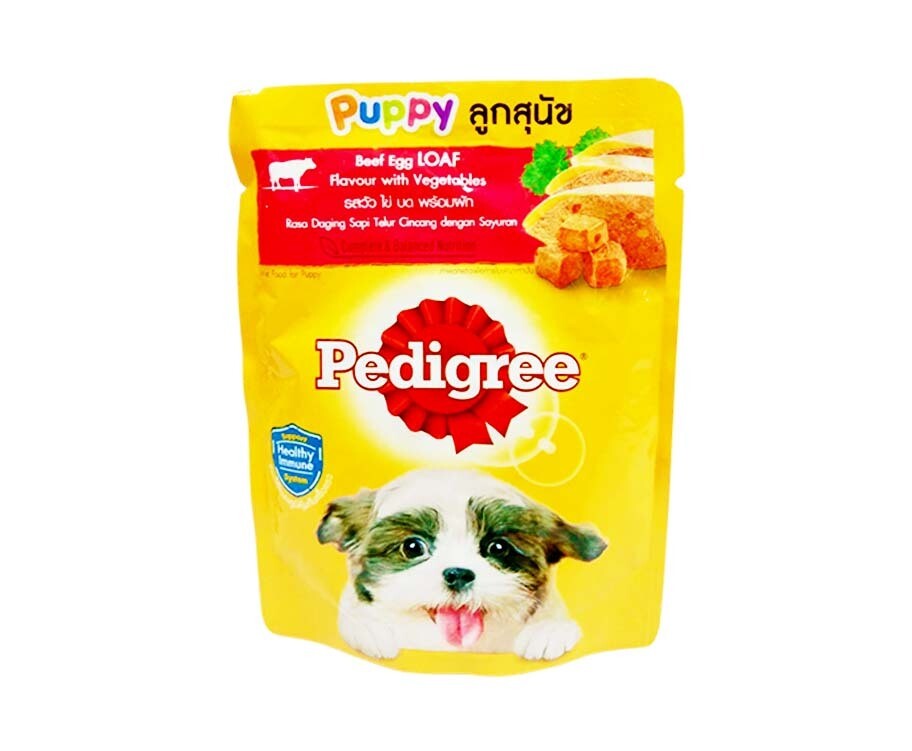 Pedigree Puppy Beef Egg Loaf Flavour with Vegetables 80g