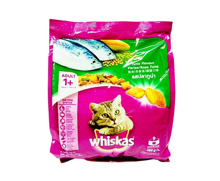 Whiskas Tuna Flavour Adult 1+ 480g