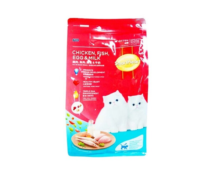 SmartHeart Kitten Chicken, Fish, Egg &amp; Milk 1.1kg
