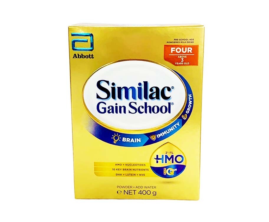 Abbott Similac Gain School Powdered Milk Drink Pre-School Age Four Above 3 Years Old 400g