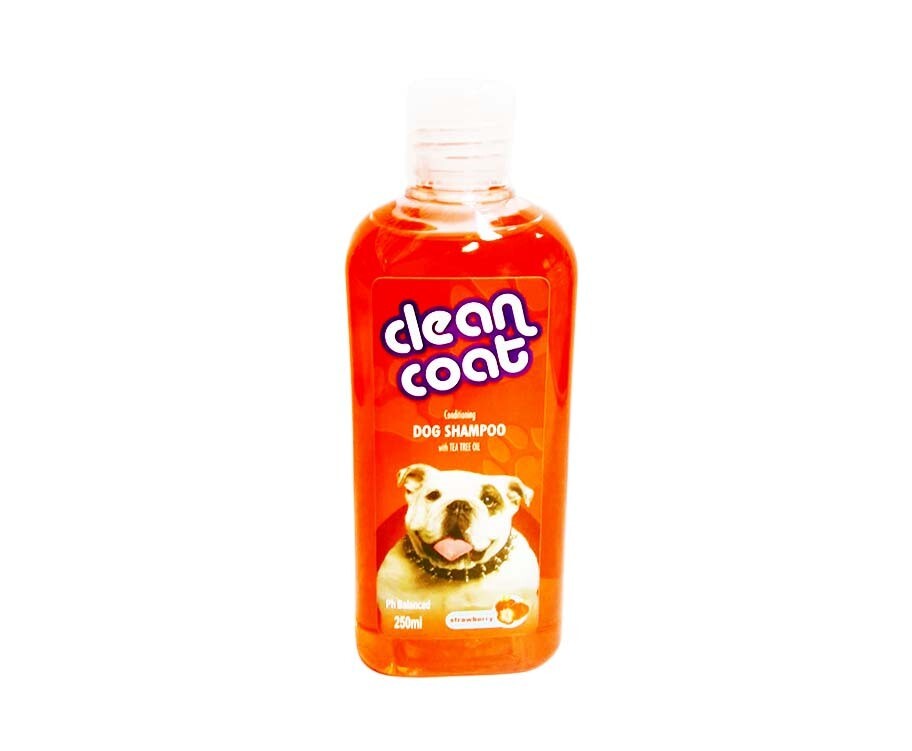 Clean Coat Conditioning Dog Shampoo with Tea Tree Oil Strawberry 250mL