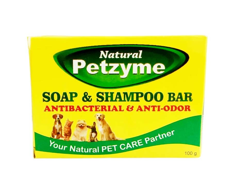 Natural Petzyme Soap &amp; Shampoo Bar Antibacterial &amp; Anti-Odor 100g