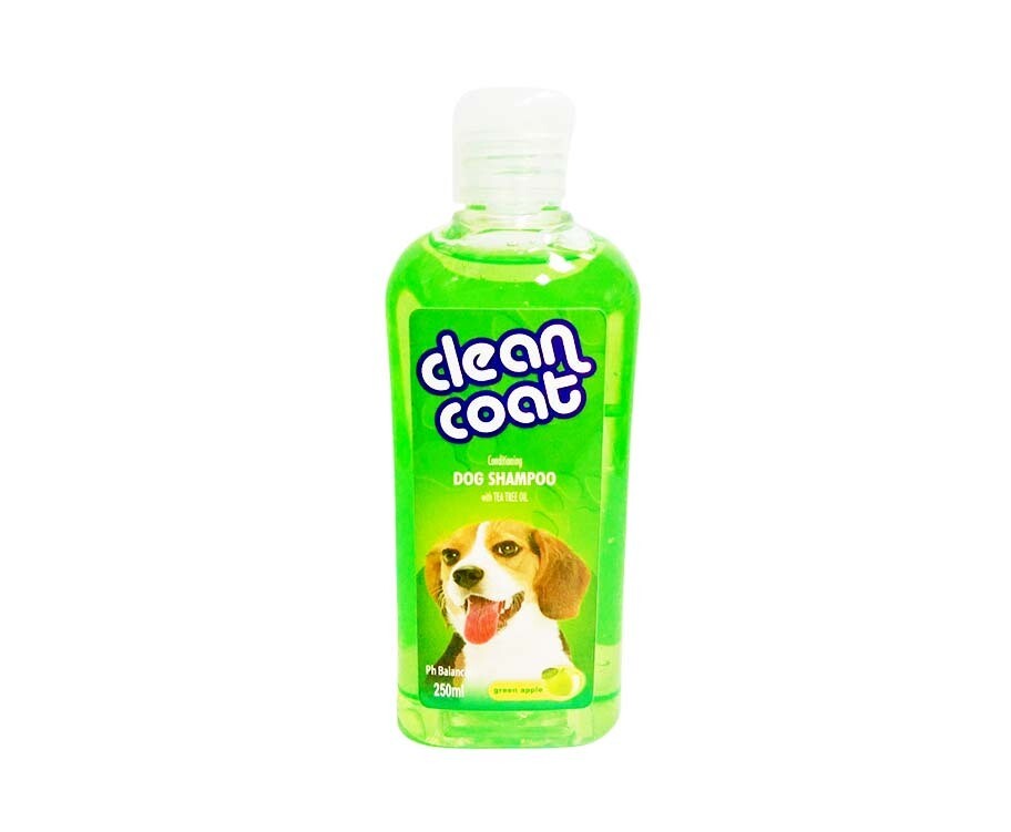 Clean Coat Conditioning Dog Shampoo with Tea Tree Oil Green Apple 250mL