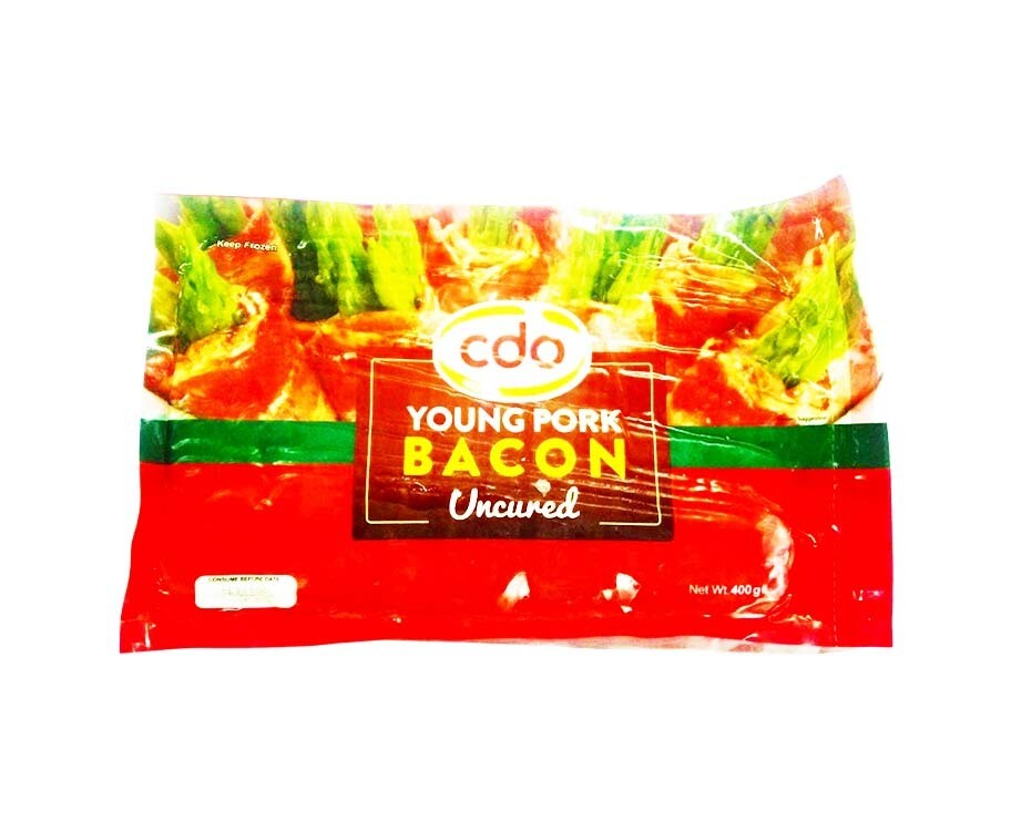 CDO Young Pork Bacon Uncured 400g