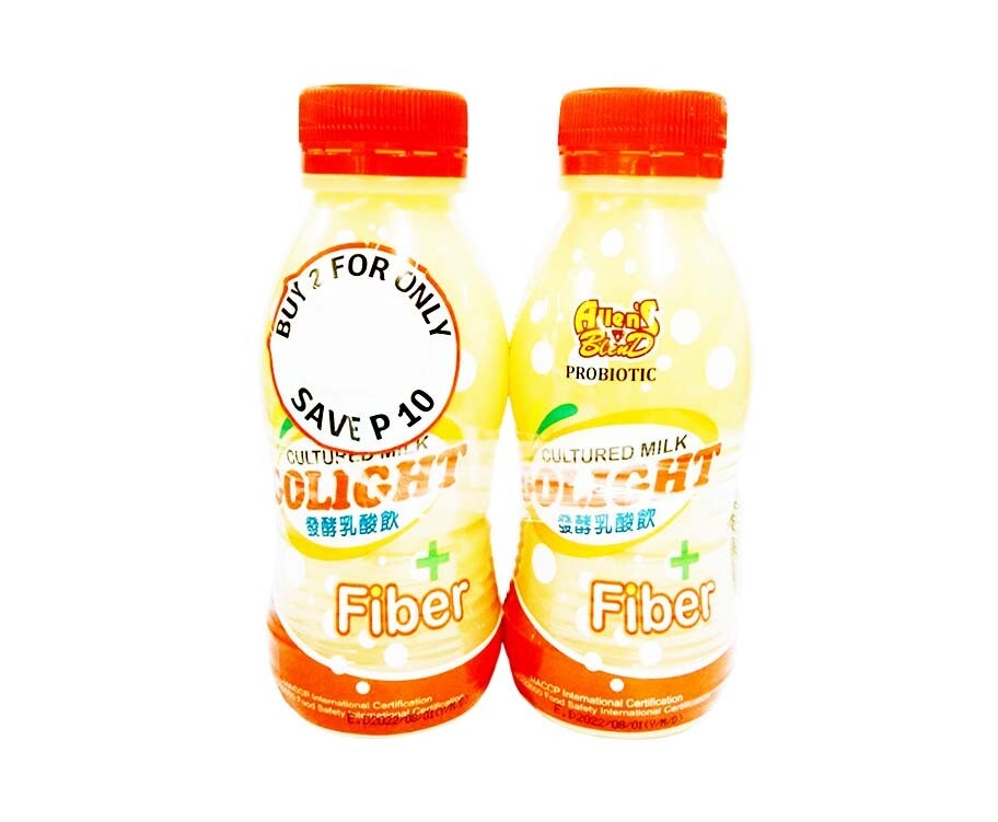 Allen's Blend Probiotic Cultured Milk Golight + Fiber (2 Packs x 350mL)