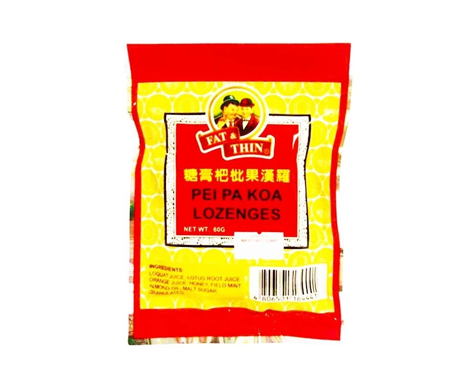 Fat &amp; Thin Pei Pa Koa Lozenges 60g