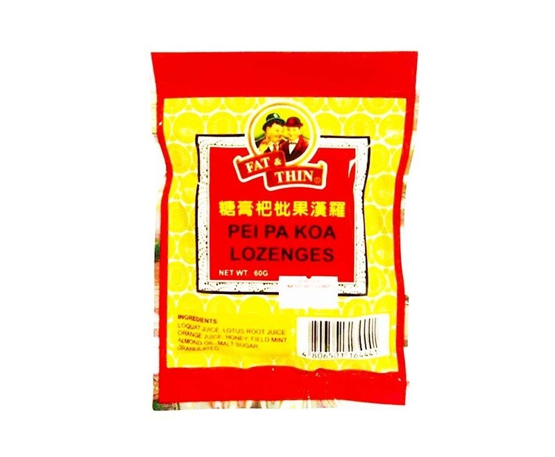 Fat &amp; Thin Pei Pa Koa Lozenges 60g