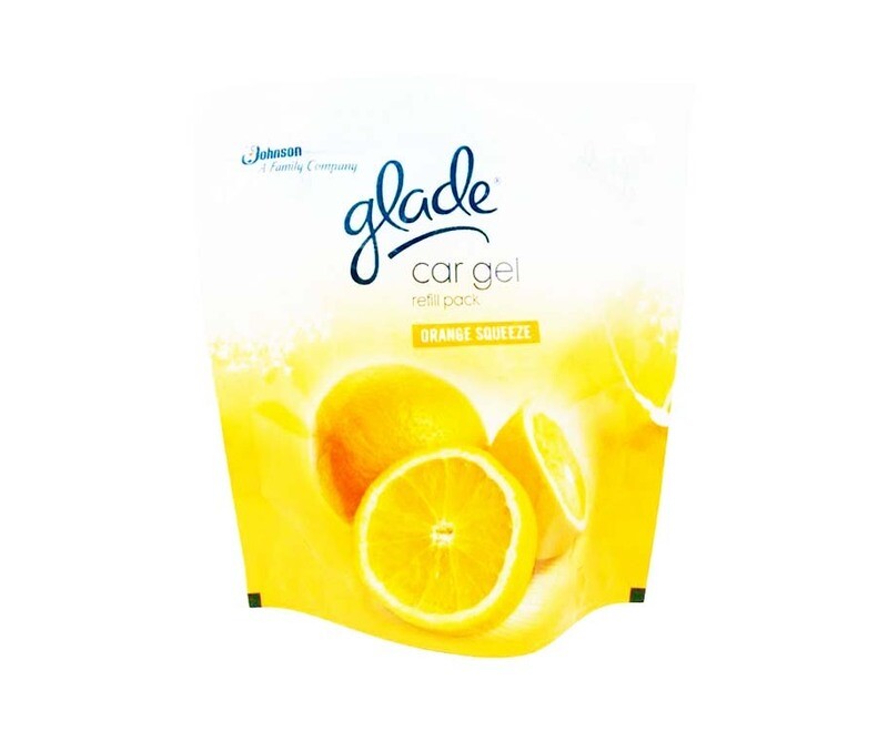Glade Car Gel Orange Squeeze Refill Pack 60g