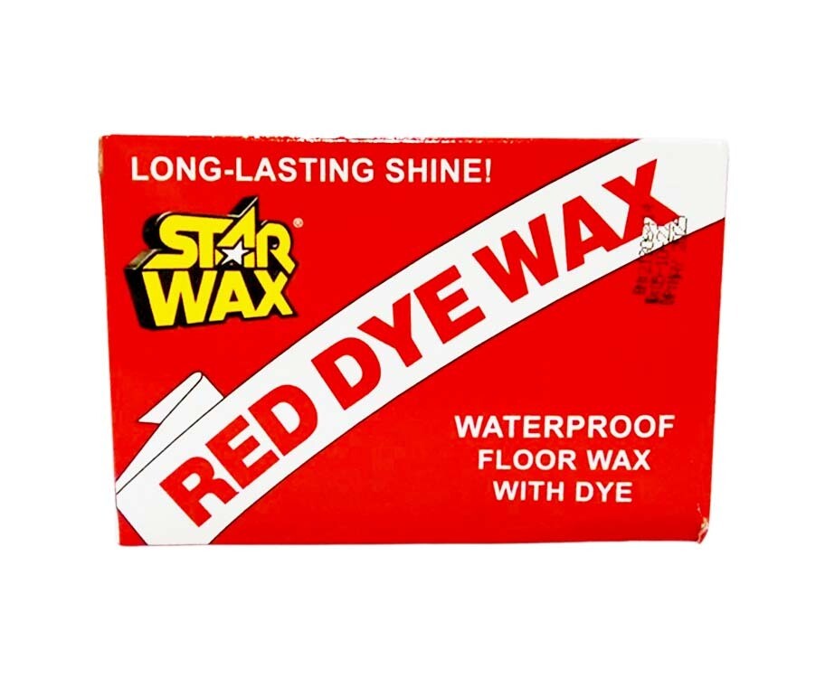 Starwax Red Waterproof Floor Wax with Dye 180g