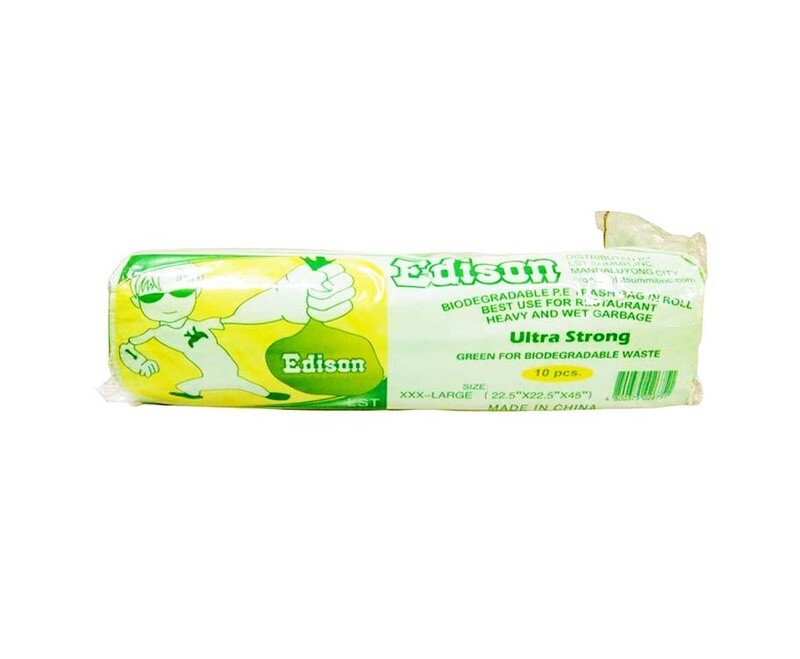 Edison LST Biodegradable Trash Bag Roll Green XXX-Large 10 Pieces