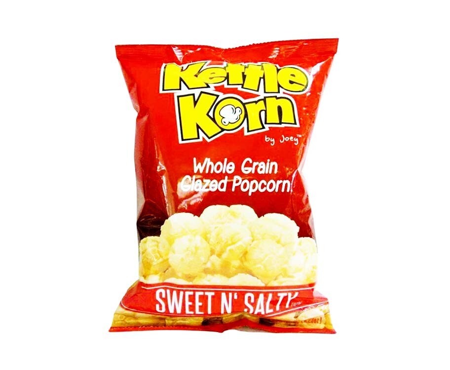 Kettle Korn Whole Grain Glazed Popcorn Sweet N&#39; Salty Flavor 120g