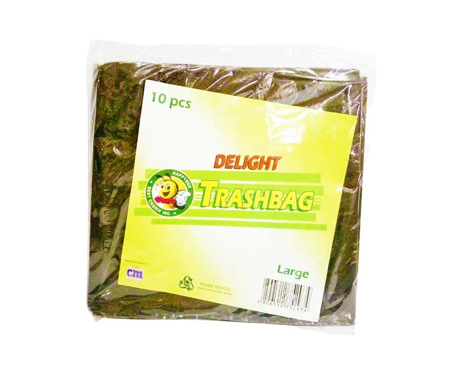HappyBee Delight Trashbag Black Large 10 Pieces