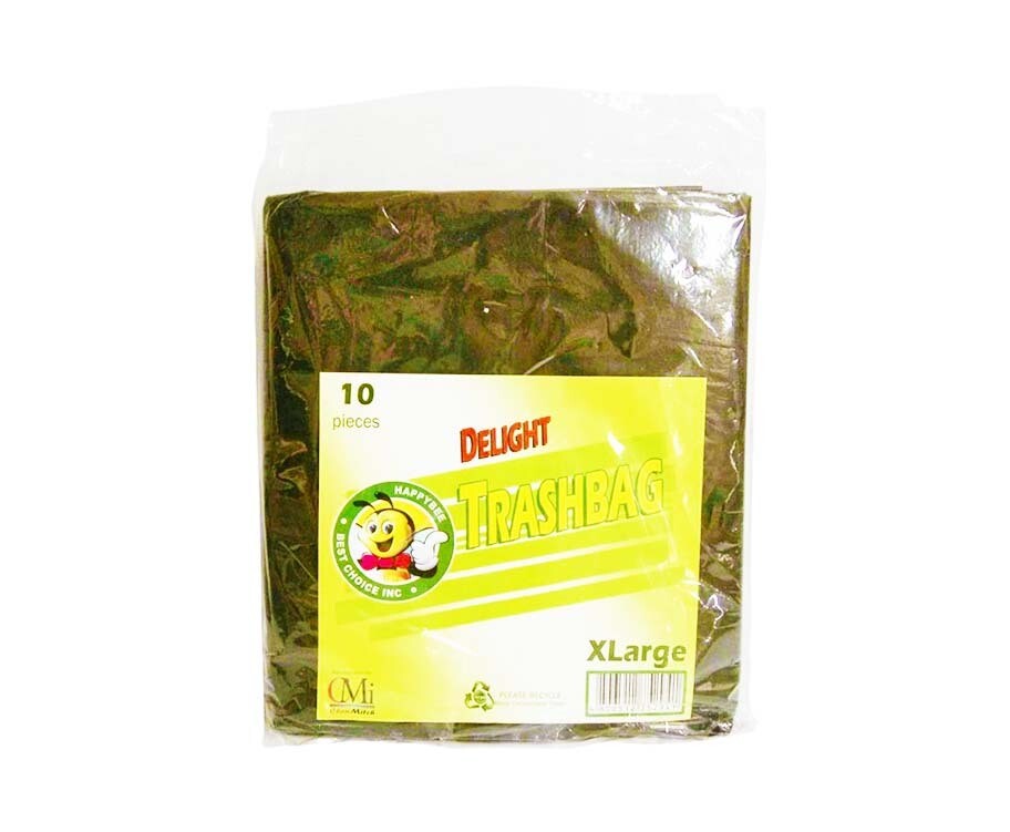 HappyBee Delight Trashbag Black X-Large 10 Pieces