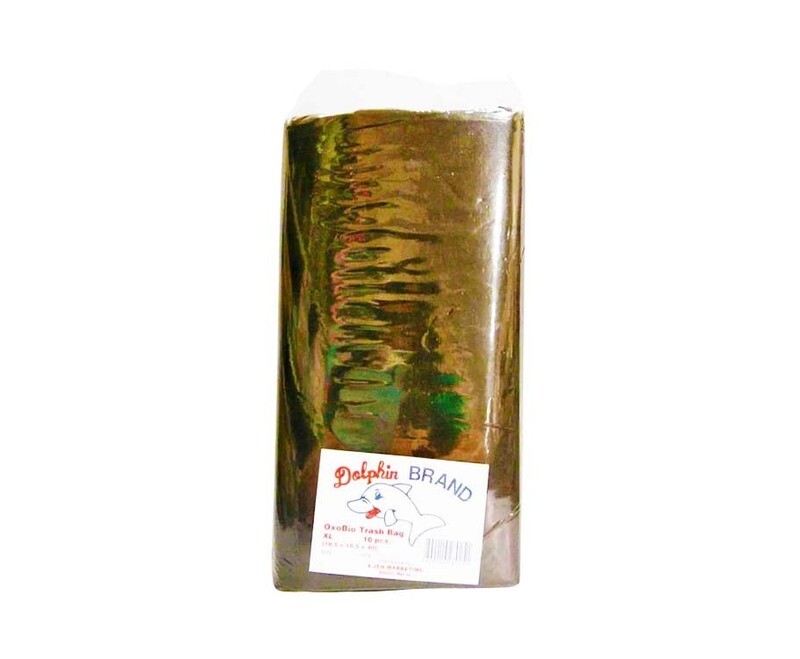 Dolphin Brand OxoBio Trash Bag Black XL 10 Pieces