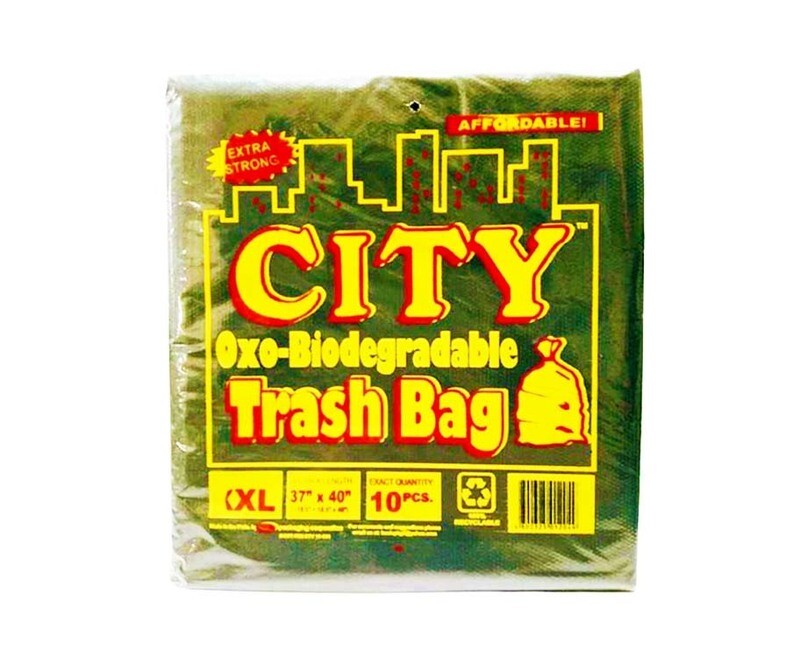 City Oxo-Biodegradable Trash Bag XXL 37&quot;x 40&quot; 10 Pieces