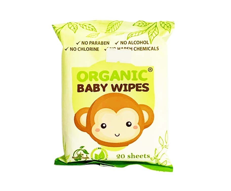 Organic Baby Wipes 20 Sheets