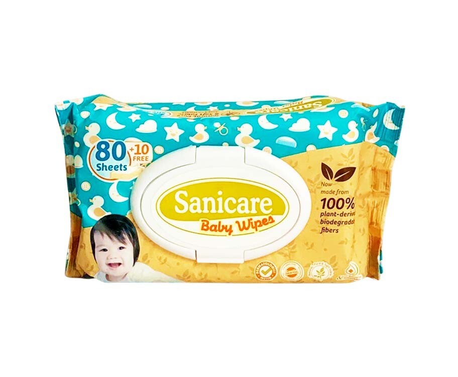 Sanicare Baby Wipes 90 Sheets