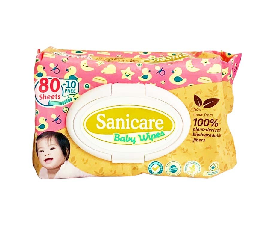 Sanicare Baby Wipes 90 Sheets