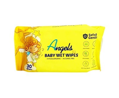Angels Baby Wet Wipes 30 Wipes