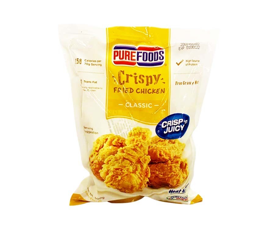 Purefoods Crispy Fried Chicken Classic Crisp &#39;n Juicy + Free Gravy Mix 500g