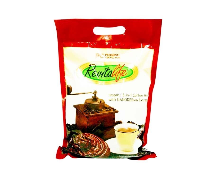 Revitalife Instant 3-in-1 Coffee Mix with Ganoderma Extract (20 Duo Sachets x 21g)
