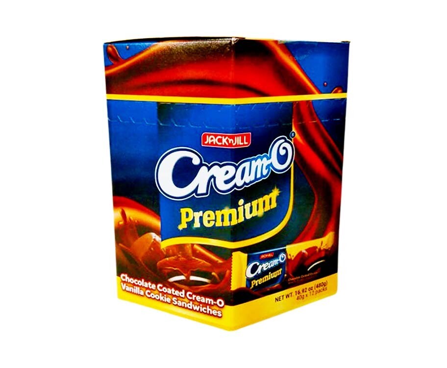 Jack &#39;n Jill Cream-O Premium Chocolate Coated Cream-O Vanilla Cookie Sandwiches (12 Packs x 40g) 480g
