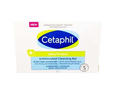 Cetaphil Ultra Protect Antimicrobial Cleansing Bar 127g