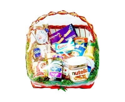 Sta. Lucia Christmas Basket with Handle Medium 012