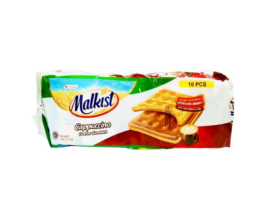 Malkist Cappuccino Cracker Sandwhich (10 Packs x 23g)