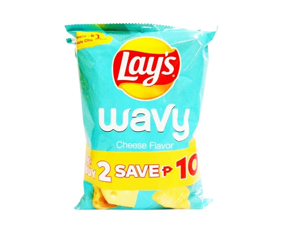 Lay's Wavy Cheese Flavor Potato Chips (2 Packs x 50g)