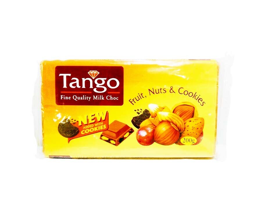 Tango Milk Choco Fruit, Nuts, & Cookies 200g