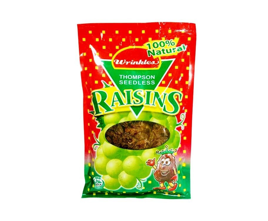 Wrinkles Thompson Seedless Raisins 200g Wrinkles Thompson Seedless Raisins 200g