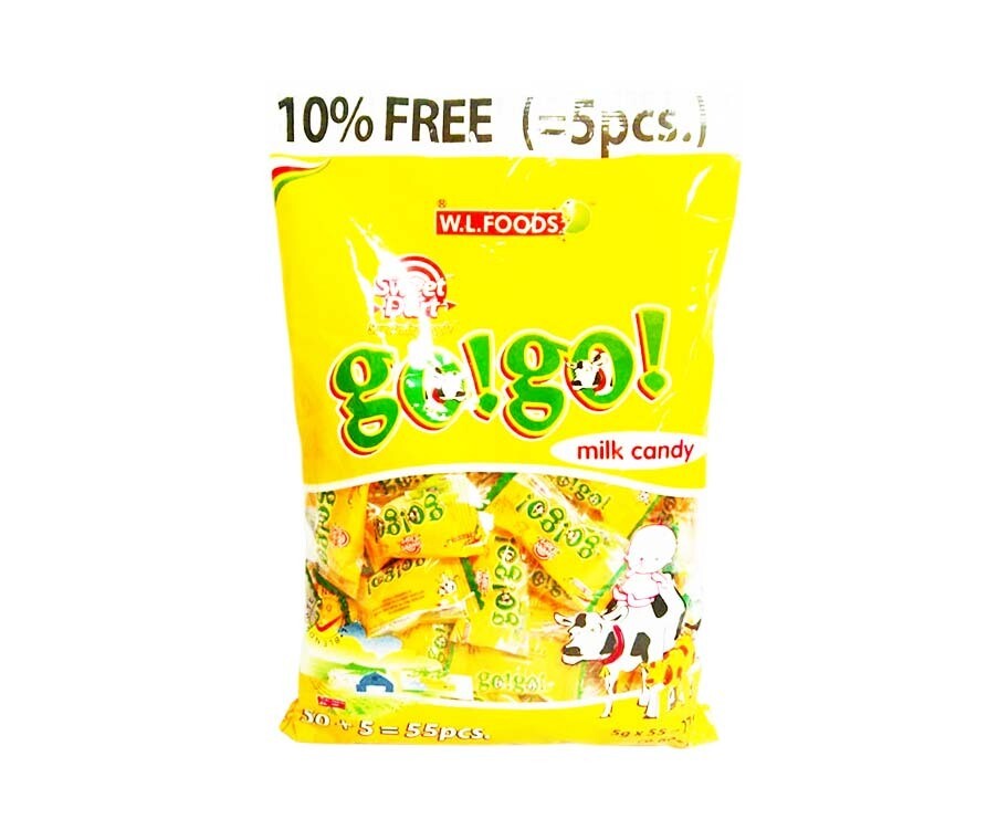 W.L. Foods Sweet Dart Go! Go! Milk Candy 55 Pieces 275g