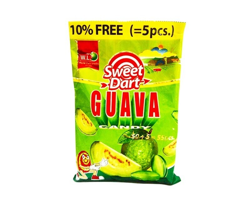 W.L. Foods Sweet Dart Guava Candy 55 Pieces 220g