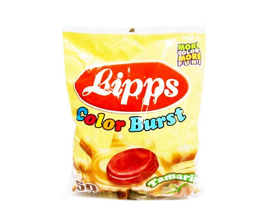 Lipps Color Burst Tamarind Flavored Candy (50 Packs x 4.0g) 200g