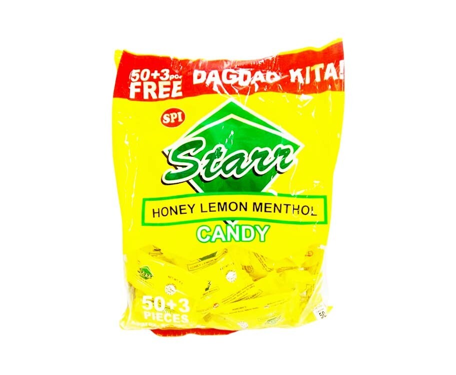 SPI Starr Honey Lemon Menthol Candy 53 Pieces 212g