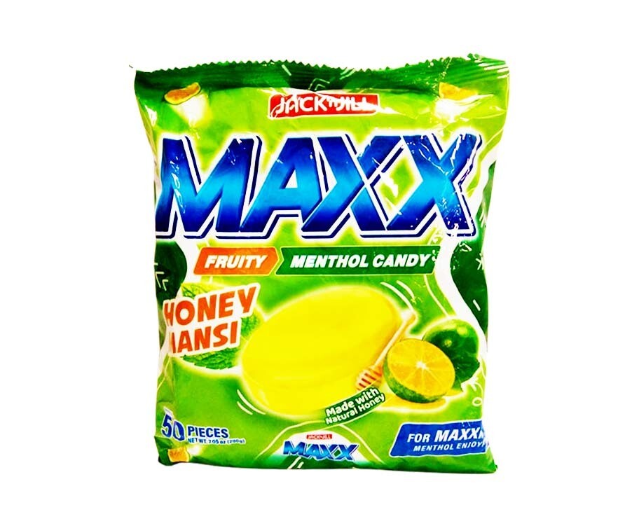 Jack &#39;n Jill Maxx Fruity Menthol Candy Honey Mansi 50 Pieces 200g