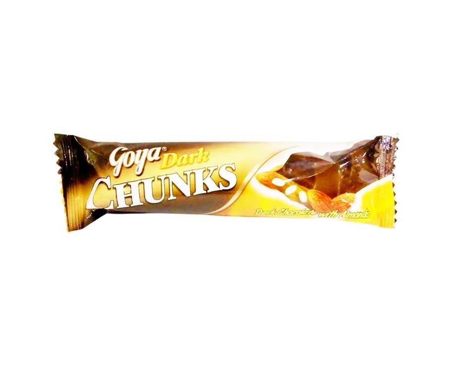 Goya Dark Chunks Dark Chocolate with Almonds 34g