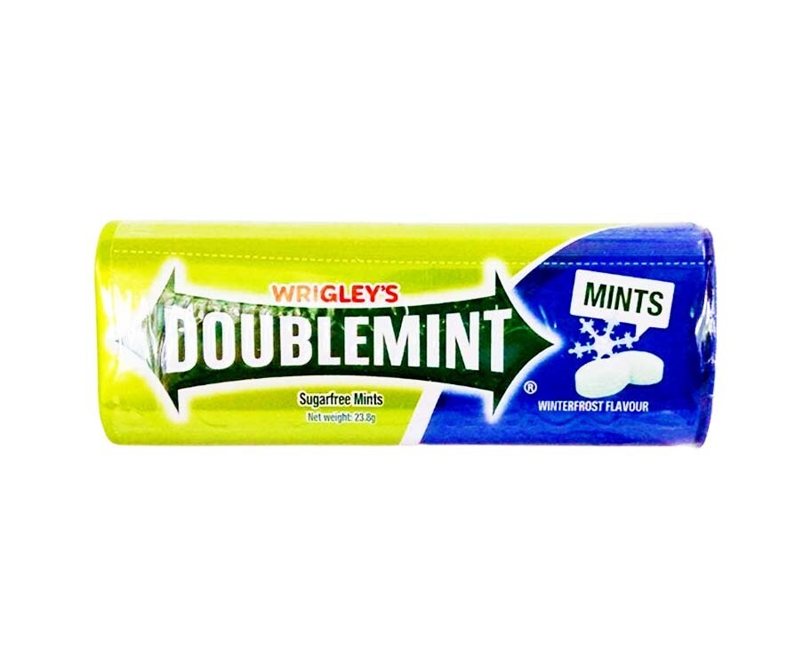 Wrigley&#39;s Doublemint Sugarfree Mints Winterfrost Flavor 23.8g