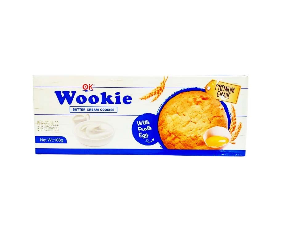 O.K. Wookie Butter Cream Cookies with Fresh Egg 108g