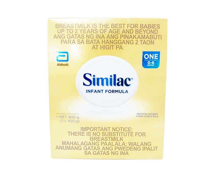 Abbott Similac Infant Formula Powdered Milk Drink One 0-6 Months (2 Packs x 450g) 900g