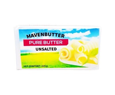Mavenbutter Pure Butter Unsalted 225g