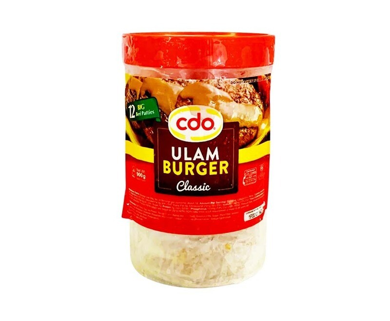 CDO Ulam Burger Classic 12 Big Beef Patties 900g