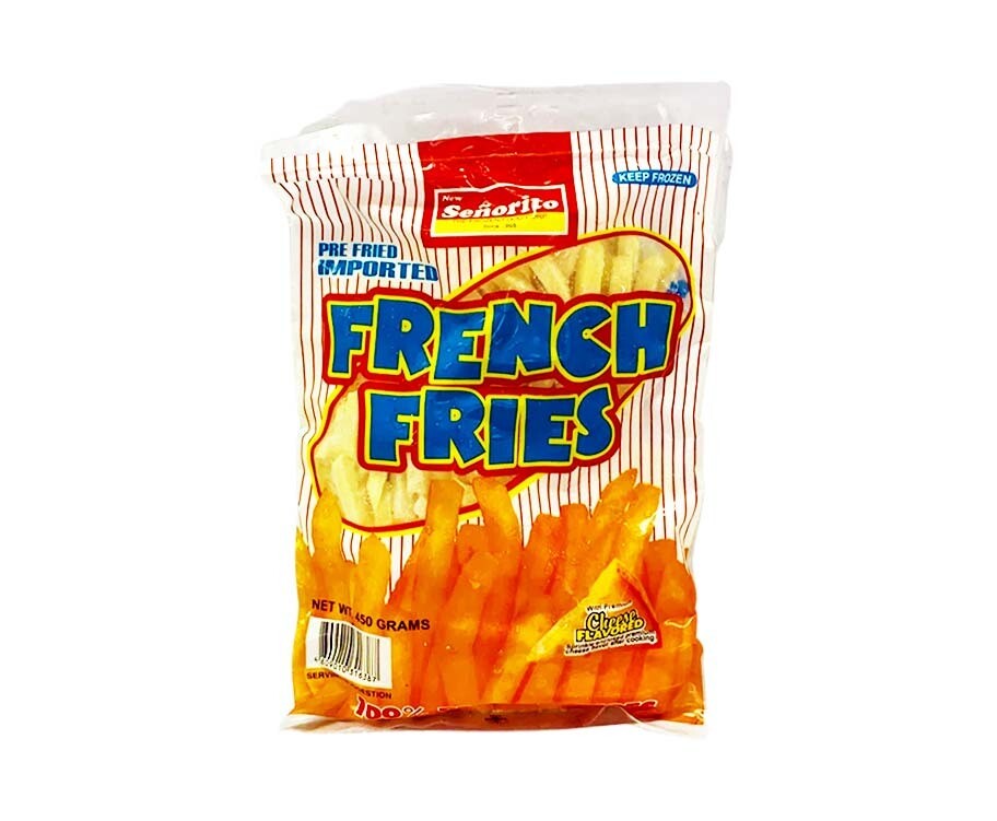 New Señorito Pre Fried Imported French Fries Cheese Flavored 450g