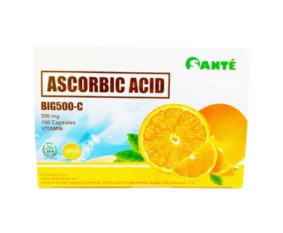 Santé Ascorbic Acid BIG500-C 500mg 100 Capsules Vitamin