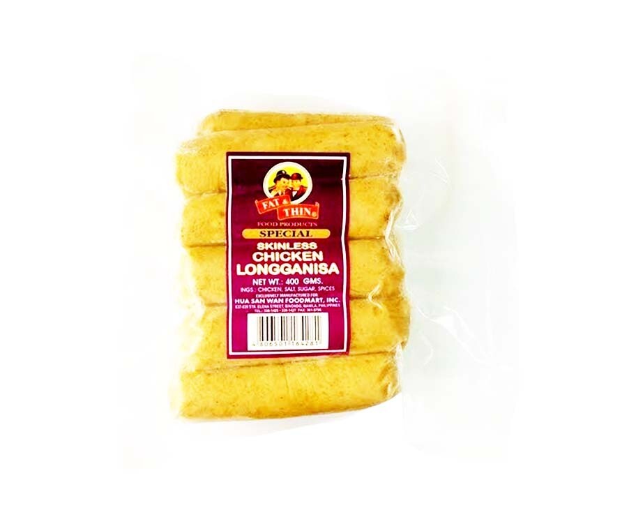 Fat &amp; Thin Special Skinless Chicken Longganisa 400g