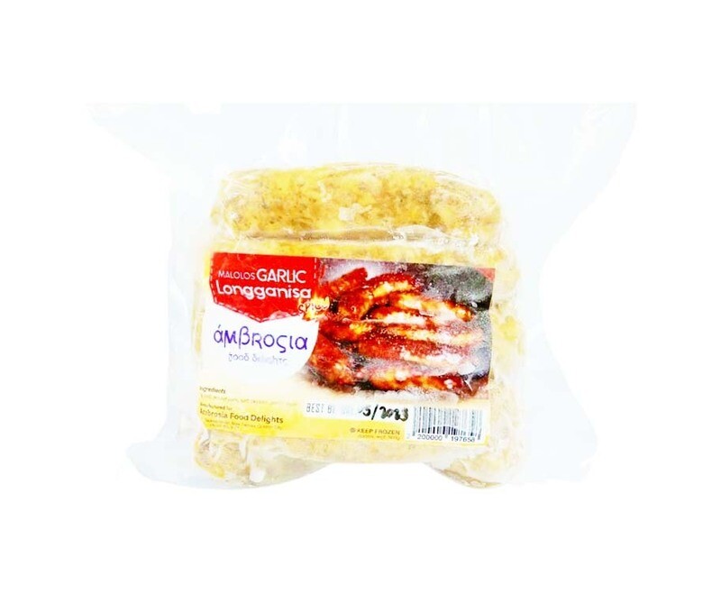 Ambrosia Food Delights Malolos Garlic Longganisa Spicy 500g