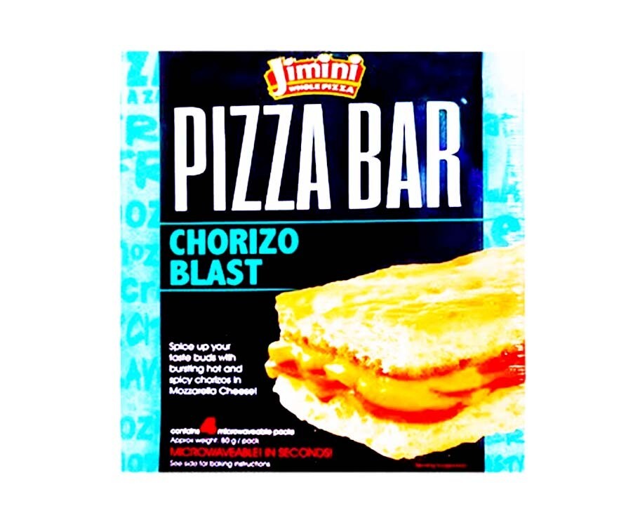 Jimini Whole Pizza Pizza Bar Chorizo Blast 4 Packs 320g